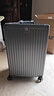 世界地理德國行李箱男女26英寸鋁框旅行箱杯架拉桿箱萬(wàn)向輪密碼箱 深空灰 曬單實(shí)拍圖