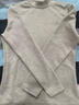 貓人（MiiOW）女士保暖內衣套裝2025年秋冬新款羊絨蠶絲發(fā)熱中領(lǐng)抗寒抑菌打底衫 卡其  L 【推薦約100-120斤】 曬單實(shí)拍圖