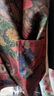 俞兆林（YUZHAOLIN）媽媽秋裝上衣薄外套中長(cháng)款時(shí)尚中年女裝長(cháng)袖襯衫大碼中老年人風(fēng)衣 黑底紅花[單上衣] 3XL [120-135斤] 曬單實(shí)拍圖