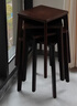 家逸實(shí)木凳子家用可疊放小板凳加厚結實(shí)餐桌凳客廳椅子創(chuàng  )意方凳 曬單實(shí)拍圖
