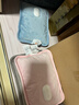 彩虹熱水袋暖手寶充電暖寶寶暖水袋注水暖手袋熱敷暖肚子 粉色 曬單實(shí)拍圖