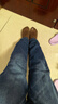 九牧王男褲牛仔褲男【空氣牛仔磨毛款】25秋冬季保暖耐磨透汽彈力褲子男 曬單實(shí)拍圖
