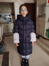 史努比（SNOOPY）品牌黑金極寒系列白鴨絨羽中長(cháng)款絨服兒童秋冬新款中大童過(guò)膝外套 鈦金黑 140 國標90%絨子含量169g 曬單實(shí)拍圖