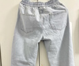 棉致牛仔褲男港風(fēng)百搭潮流直筒褲美式薄款寬松長(cháng)褲子男 淺藍 XL 曬單實(shí)拍圖