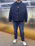 Levi's李維斯男士復古翻領(lǐng)美式牛仔夾克外套百搭潮牌 藍色 XL 曬單實(shí)拍圖
