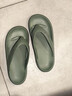 361°啟航人字拖鞋男夏季一腳蹬軟底防滑洗澡沙灘海邊情侶外穿夾腳拖鞋 海岸綠-男款 42-43 (270mm) 曬單實(shí)拍圖