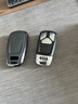 迪加倫金屬真皮 新款奧迪A4L鑰匙套 Q5L A5 S5 汽車(chē)鑰匙包扣殼 改裝 B灰 曬單實(shí)拍圖