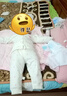 寬葉竹嬰兒夾棉分體套裝寶寶薄棉衣幼兒a類(lèi)純棉加棉秋衣高腰棉衣服冬 四葉草粉色 73 CM (13-16斤內合適) 曬單實(shí)拍圖