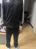 阿迪達斯（adidas）運動(dòng)套裝男春季跑步運動(dòng)套裝防風(fēng)夾克收腿褲兩件套 黑白 2XL 曬單實(shí)拍圖