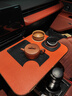 齊選車(chē)載小桌板前排折疊桌副駕辦公電腦吃飯桌支架多功能桌子汽車(chē)通用 【橙色】車(chē)載懸浮桌板-新款 曬單實(shí)拍圖