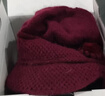 紅蜻蜓中老年人帽子女士冬季加絨保暖媽媽奶奶老太太兔毛針織防寒毛線(xiàn)帽 兔毛混紡·W2411棗紅色【帽子】 均碼高彈 曬單實(shí)拍圖