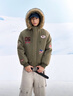 F426【趙露思同款】冬季新款美式復古連帽毛領(lǐng)派克棉服 軍綠色 L 曬單實(shí)拍圖