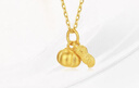 中國黃金（CHINA GOLD）足金好事發(fā)生吊墜女款黃金花生柿子項鏈鎖骨情人節生日禮物送女友 【今/次日達】好事發(fā)生吊墜+S925鏈 A款約0.3g 曬單實(shí)拍圖