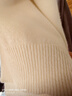 帕羅（PALUOPO）休閑百搭100%山羊絨衫女士秋冬基礎多色半高領(lǐng)針織保暖毛衣 乳白色 半高領(lǐng) L 165/105 曬單實(shí)拍圖