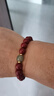 李居明朱砂手串男女本命年紫金砂飾品禮物和田玉轉運珠手鏈護身符佛珠 曬單實(shí)拍圖
