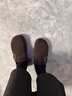 卓詩(shī)尼勃肯鞋女2026年最新款春秋季厚底內增高女鞋子全包跟博肯單鞋女 咖色-單里 37 曬單實(shí)拍圖