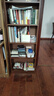 左度實(shí)木書(shū)架落地靠墻書(shū)柜客廳置物架多層窄縫架子臥室小型收納儲物柜 【甄選加厚實(shí)木】五層胡桃色50*25*136cm 曬單實(shí)拍圖