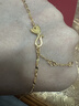 周大福閃閃花片素鏈足金黃金項鏈女(工費:180計價(jià))EOF30生日禮物 45cm 足金 約3.45g 曬單實(shí)拍圖