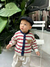 波步（BORBOON B）男童套裝春裝2026新款嬰兒外套春秋男寶寶針織開(kāi)衫衣服嬰幼兒毛衣 【三件套】6660 90 曬單實(shí)拍圖