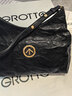 GROTTO個(gè)樂(lè )經(jīng)典黑石hobo包大小號植鞣綿羊皮腋下單肩斜挎軟包通勤禮物 經(jīng)典黑 金標L 曬單實(shí)拍圖