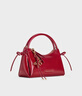 CHARLES&KEITH26春新品新年系列蝴蝶結婚包手提斜挎包包女包CK2-30160255-A Tomato Red番茄朱紅 S 曬單實(shí)拍圖
