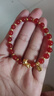 中國黃金（CHINA GOLD）馬上有錢(qián)紅瑪瑙手串女2026新款本命年生肖馬手情人節禮物送女朋友 【京速達】6mm紅瑪瑙馬上有福手鏈 約1.1g 曬單實(shí)拍圖