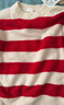 little MO&Co.50%山羊絨童裝男童女童條紋毛衣兒童針織衫紅色羊絨衫 紅白條色 120 120/56 曬單實(shí)拍圖