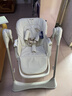 karmababy卡曼嬰幼兒童寶寶餐椅可折疊便攜式多功能兒童安全成長(cháng)餐椅 【302電動(dòng)搖椅】香檳金+抑菌安睡墊 曬單實(shí)拍圖