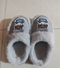LA CHAPELLE HOMME男女寶兒童室內居家保暖軟底可愛(ài)毛絨棉拖鞋 灰色 30-31  曬單實(shí)拍圖