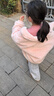 瑪米瑪卡（MOMOCO）童裝女童外套2025冬款中大童韓系可愛(ài)毛毛外套 粉色 130 曬單實(shí)拍圖