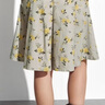 UR2026春季新款女裝復古碎花腰帶A字休閑半裙UYL850196 黃色印花 S 曬單實(shí)拍圖