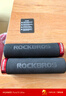 洛克兄弟（ROCKBROS）自行車(chē)把套山地車(chē)鎖死矽膠海綿車(chē)把死飛單車(chē)把手騎行配件 單鎖海綿把套 黑把紅環(huán) 曬單實(shí)拍圖