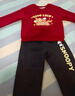 巴布豆卡樂(lè )兒童紅色套裝男童女童加絨新年馬年過(guò)年本命年元旦表演服潮 絨馬巴布紅+絨馬巴布K黑 110 曬單實(shí)拍圖