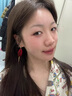 紀詩(shī)哲（GIEVSZHE）品牌紅色花瓣耳環(huán)女長(cháng)款流蘇耳墜氣質(zhì)百搭耳釘耳飾情人節生日禮物 復古紅 曬單實(shí)拍圖