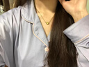 DAVA奧特萊斯清倉特價(jià)18K金金色豆豆項鏈女鎖骨鏈輕奢首飾女配飾 220金色豆豆項鏈 曬單實(shí)拍圖