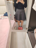 百圖（betu）女裝2025秋季新款半身裙學(xué)院風(fēng)A字百褶裙百搭短裙裙子2508T65 曬單實(shí)拍圖