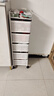 溢彩年華廚房置物架落地菜籃旋轉架蔬菜收納架客廳儲物移動(dòng)小推車(chē)1118-WH 曬單實(shí)拍圖