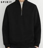 JEEP SPIRIT吉普半拉鏈衛衣男秋冬季韓版立領(lǐng)針織衫男潮流上衣 黑色 2XL 曬單實(shí)拍圖