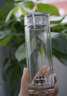 水宜生玻璃杯雙層隔熱泡茶杯純鈦高檔水晶杯耐高溫杯子防燙商務(wù)富氫水杯 弱堿玻璃杯380ml 曬單實(shí)拍圖