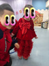 迪士尼寶寶公主裙紅色加厚保暖女孩連衣裙女童秋冬蓬蓬裙子兒童新年裝 曬單實(shí)拍圖