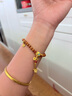 潮宏基 弘金剛杵古法黃金手鏈女足金手飾葫蘆新中式送女友生日禮物 計價(jià) 手串 9.5g 曬單實(shí)拍圖