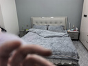 水星系列家紡高端A類(lèi)加厚保暖牛奶絨四件套冬季珊瑚絨被套加絨寶寶絨床上用品4 花夢(mèng)情緣-牛奶絨紳士灰 1.8米床單款【適合被芯200x230】 曬單實(shí)拍圖