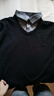 羅蒙假兩件針織衫男士春秋長(cháng)袖保暖加絨內搭拼接襯衫領(lǐng)毛線(xiàn)衣v領(lǐng)男款 黑色 V領(lǐng) 2XL (140-160斤) 曬單實(shí)拍圖