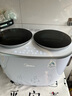 美的（Midea）1KG雙子座波輪內衣洗衣機家用全自動(dòng) 1.396洗凈比變頻除菌雙艙分桶分區迷你洗衣機MNBB10VH70E 曬單實(shí)拍圖