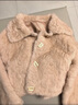 香影毛毛外套女環(huán)保皮草2025冬季新款粉色巨好看短款毛絨皮毛一體 粉色 M 曬單實(shí)拍圖