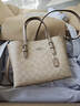 蔻馳（COACH）【品牌直供】女士MOLLIE中號斜挎手托特包CV965禮物 曬單實(shí)拍圖