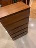 實(shí)木五斗柜客廳大容量?jì)Σ毓窆艠?shù)參天臥室床尾置物柜藝術(shù)感抽屜柜 60cm檀木色/五層五抽-實(shí)木生態(tài)板 曬單實(shí)拍圖