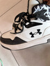 安德瑪（Under Armour）男女童冬款防撞耐磨中幫休閑運動(dòng)板鞋2441308 白/黑 37.5碼  曬單實(shí)拍圖
