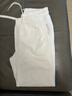 初徑休閑全棉毛圈衛褲女2026新款純棉運動(dòng)褲高端春秋褲子白色束腳褲 白色 L 曬單實(shí)拍圖