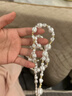 趙露思同款手機掛繩長(cháng)款斜挎可背小香風(fēng)珍珠手機掛鏈掛脖包包鏈條蘋(píng)果手機華為小米ov手機殼掛飾 趙露思同款手機鏈（送夾片） 曬單實(shí)拍圖